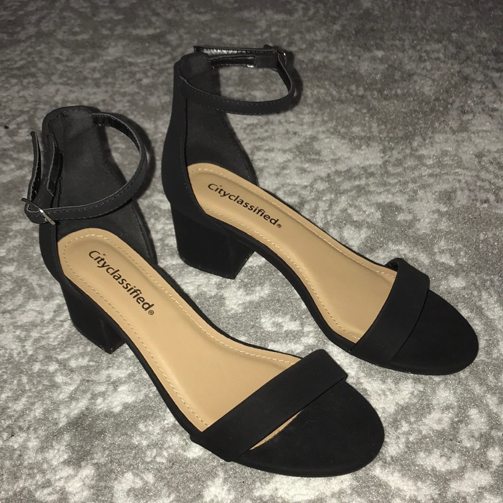 Black Ankle strap Heel